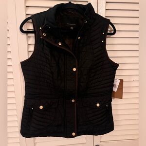 NWT Weatherproof Women's Black Quilted Vest